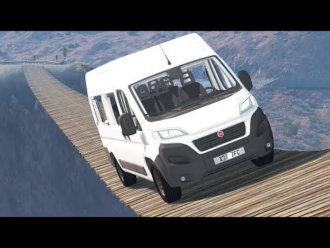 Cars vs Suspension Bridge ▶️ BeamNG Drive