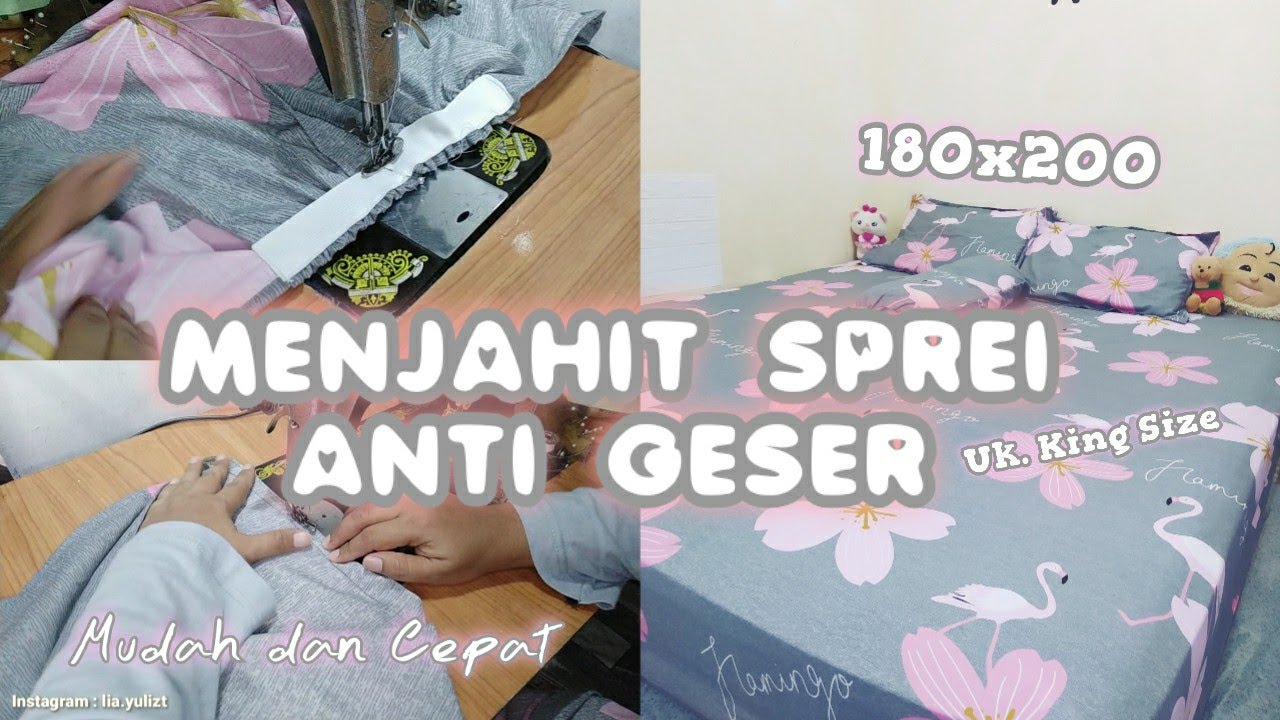 Putar video CARA MENJAHIT SPREI ANTI GESER || UKURAN 180X200, MUDAH DAN CEPAT sekarang CARA MENJAHIT SPREI ANTI GESER || UKURAN 180X200, MUDAH DAN CEPAT