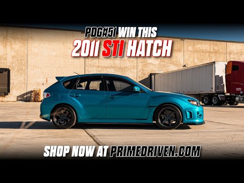 Atomic Teal STI still bright with the Lights Out