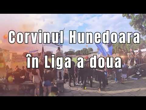 Corvinul Hunedoara în Liga a doua. Mii de fani au celebrat promovarea