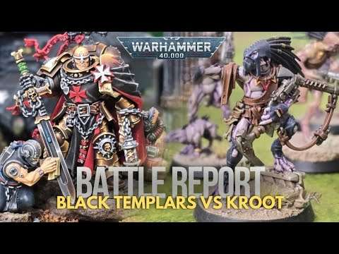 Black templars vs tau (kroot) 2000 points warhammer 40k battle report 10th edition