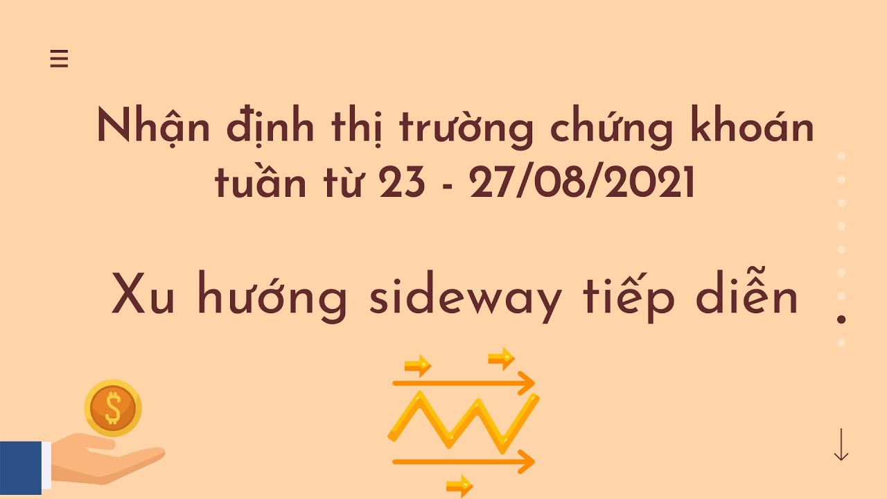 Xu hướng sideway của Vnindex - Nhận định thị trường chứng khoán tuần từ 23 – 27/08/2021