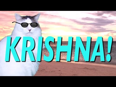 HAPPY BIRTHDAY KRISHNA! - EPIC CAT Happy Birthday Song