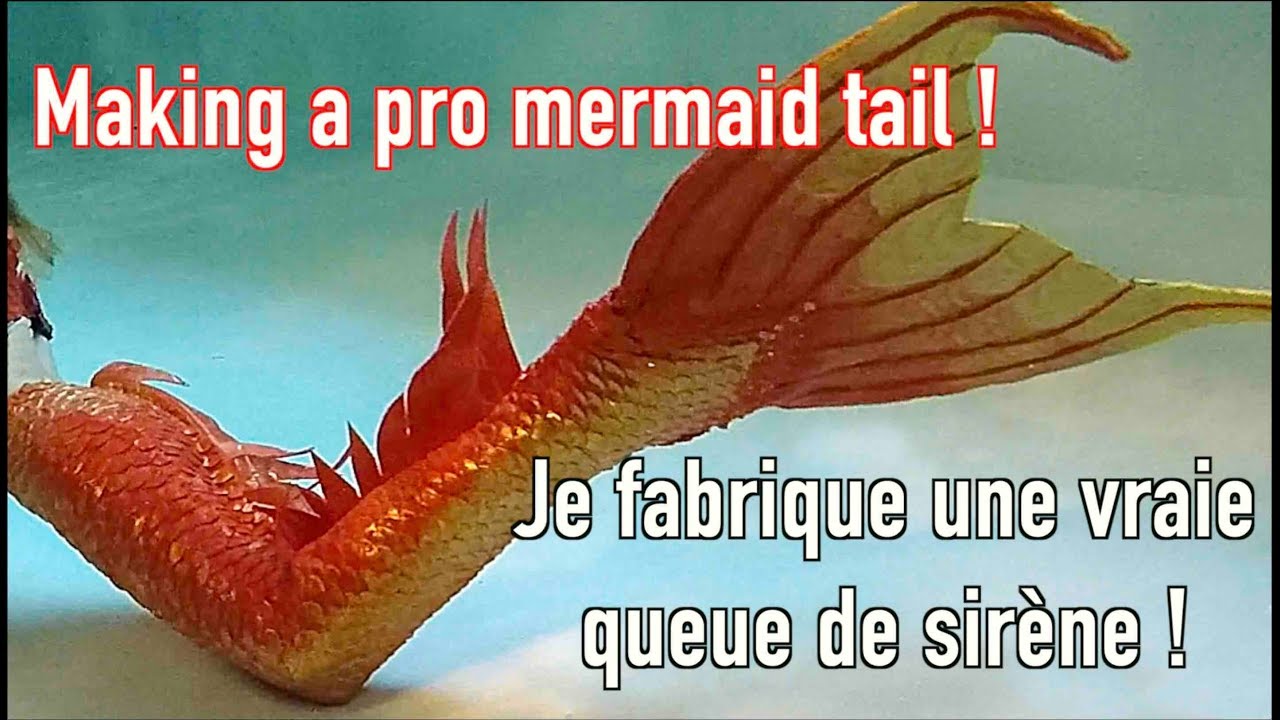 Je fabrique ma queue de sirène devant vous !