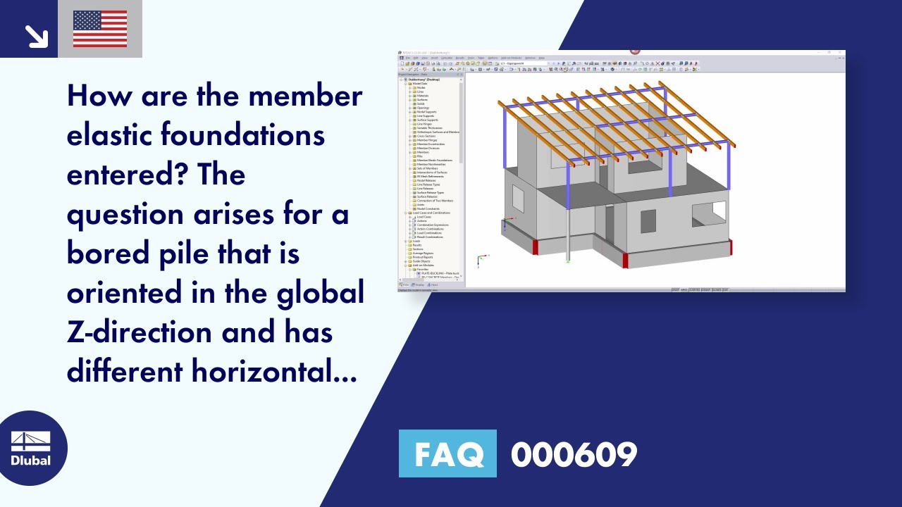 [EN] FAQ 000609 | How do I enter member elastic foundations? The question arises for a bored pile ...