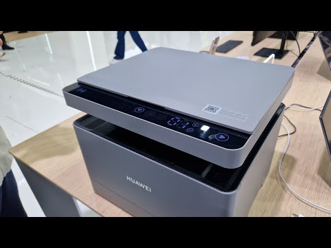 HUAWEI PixLab X1 - Hands-on with the Huawei printer from #MWC2022 in Barcelona