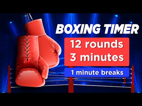 Boxing Match/Training Timer | 12 rounds x 3min with 1 min Breaks