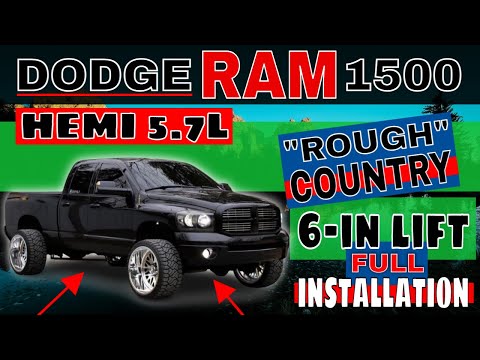 Dodge Ram 1500 Rough Country 6-in lift kit full installation (JOATD)