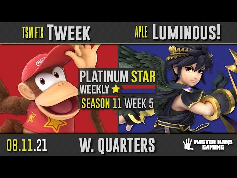 PSW S11:W5 - TSM FTX | Tweek (Diddy Kong) Vs. Luminous! (Pit, Dark Pit) - W Quarterfinals