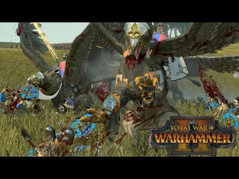 Royal Hippogryph Knights - Bretonnia vs Dwarfs // Total War: Warhammer II Online Battle
