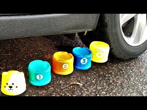 EXPERIMENT CAR VS PLAY DOH, JELLY - Crushing Crunchy & Soft Things by Car