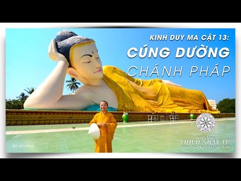 Kinh Duy Ma Cật 13: Cúng dường chánh pháp (30/07/2012) Thích Nhật Từ