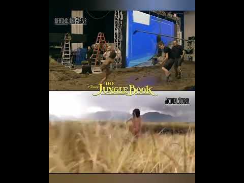 'The Jungle Book' (2016) Behind The Scene vs Actual Scene 💚