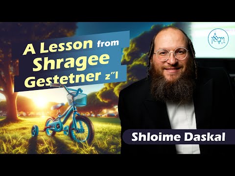 A Lesson from Shragee Gestetner Z"L | Shloime Daskal