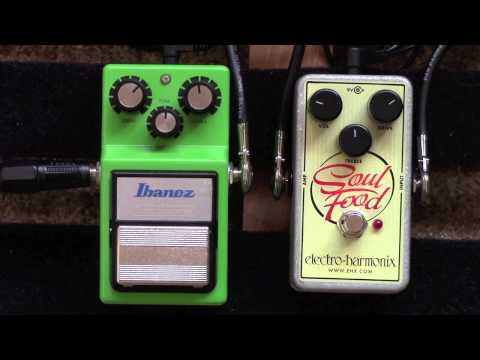 EHX Soul Food Into A Tube Screamer Using The TS9 As A Boost Pedal
