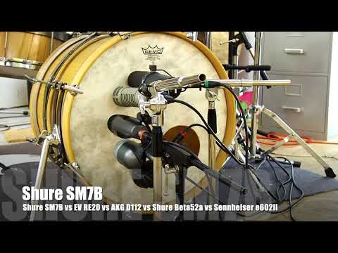 Kick Shootout: Shure SM7B vs EV RE20 vs AKG D112 vs Shure Beta52a vs Sennheiser e602II