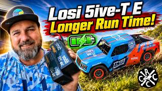 Longer Run Time With The Losi 5ive-T E! SMC 9000Mah 6S LiPo Batteries.