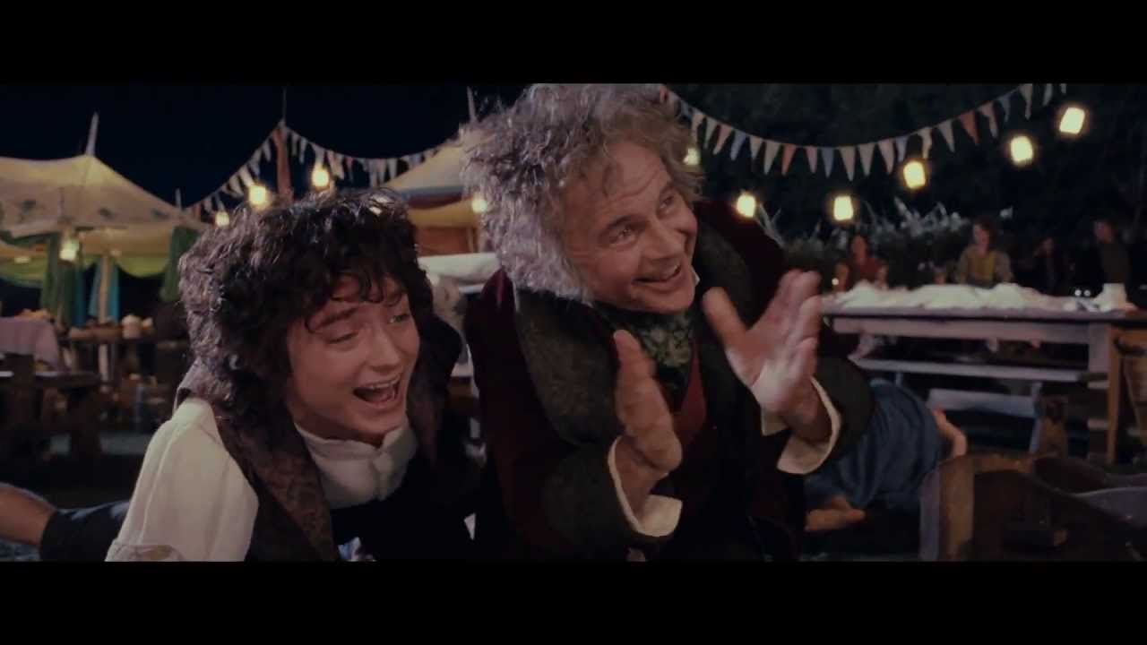 LOTR The Fellowship of the Ring - Extended Edition - Bilbo's Birthday Party HD 1080p - YouTube