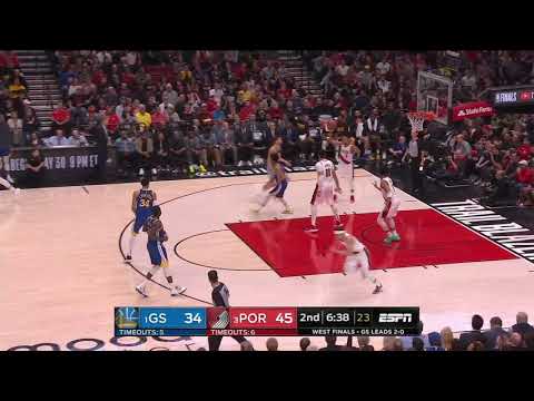 Klay Thompson All Game Actions 05/18/19 Warriors vs Blazers Game 3 Highlights