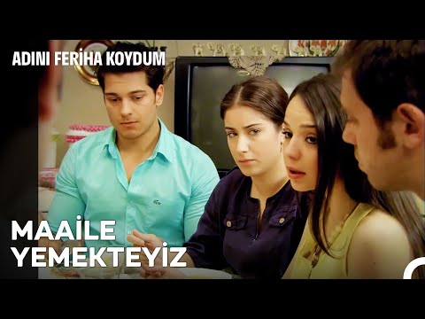 Çiftler Kapıcı Dairesinde Yemekte - Adını Feriha Koydum