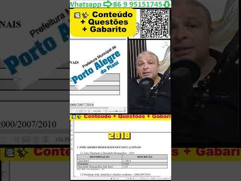 Indicadores demográficos e educacionais de Porto Alegre do Piauí  dados atualizados para concursos!
