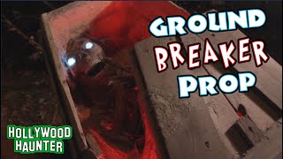 Creepy Corpse In A Wood Coffin: The Ground Breaker Halloween Prop