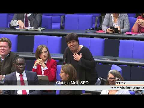 Bundestag * Global Compact for Migration * Claudia Moll SPD * 08.11.2018