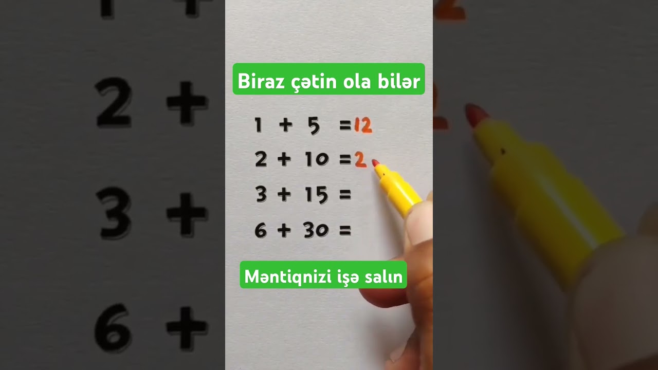 Riyaziyyat məntiq testi