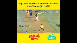 Pujara😲hitting Sixes in CSK Practice Session