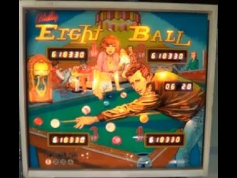 EIGHT BALL PINBALL MACHINE - BY BALLY 1977