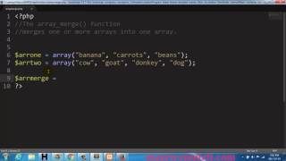 PHP array merge Function