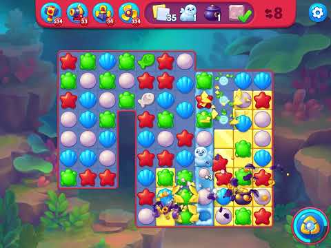 Fishdom Hard level 7975 no boosters フィッシュダム ハード [Friend's]