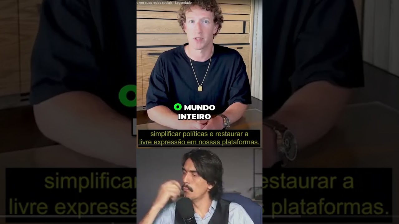 Mark Zuckerberg fala sobre Liberdade de Expressão #shorts