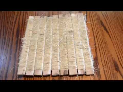 Wooden slat armor test.