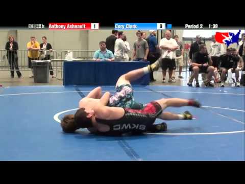 Anthony Ashnault vs. Cory Clark at 2013 Junior Nationals - FILA - FS