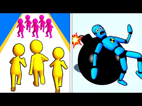 Join Blob Clash 3D vs Kick & Break 💥🧠🌀🔥 Max Levels Gameplay Walkthrough (Android/iOS) SMTR5GC7