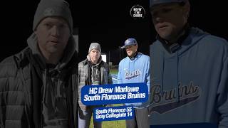 South Florence Coach Drew Marlowe After 55-14 Win Over Gray Collegiate