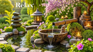 Soothing Spa Piano 🌿 Relaxing Music with Water Sounds ~ Relieve Stress & Calming Piano Melodies