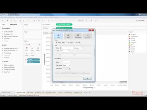 Tableau 10 Business Intelligence Solutions Volume 2 Adding a Constant Line | packtpub com