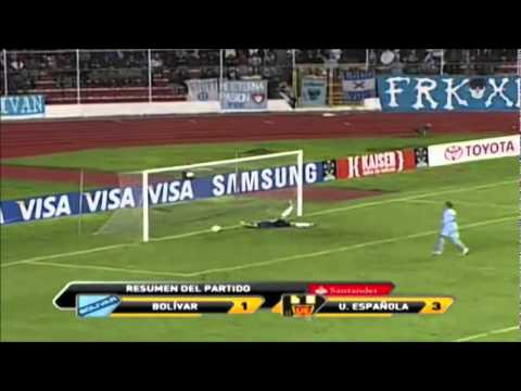 Copa Santander Libertadores Bolivar 1 Union Española 3