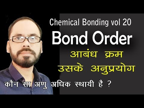 Chemical Bonding 20 MOT Part 02 Bond order and application for All Students 11th 12th Neet Jee & Com Video