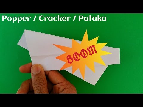 Action Fun Origami - Paper "Popper/Cracker/Pataka" (Loud and Easy)-Diwali Special-Method 1