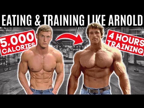 Bodybuilder tries Arnold Schwarzenegger’s DIET & WORKOUT for 24 hours... *5,000 CALORIES*