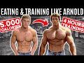 Bodybuilder tries Arnold Schwarzenegger’s DIET & WORKOUT for 24 hours... *5,000 CALORIES*