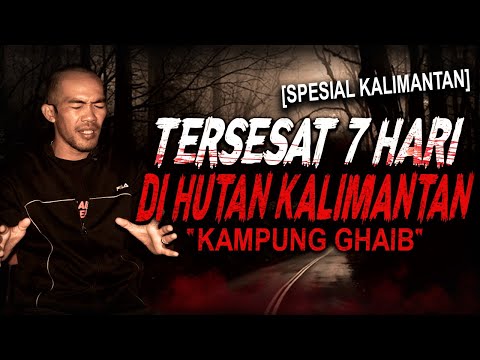 BERHARI2 TERSESAT DI KEBUN SAWIT TEMBUSNYA KE KAMPUNG GHAIB !! KISAH MISTIS HUTAN KALIMANTAN