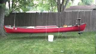 My Fishing Canoe Setup with Trolling Motor Mount