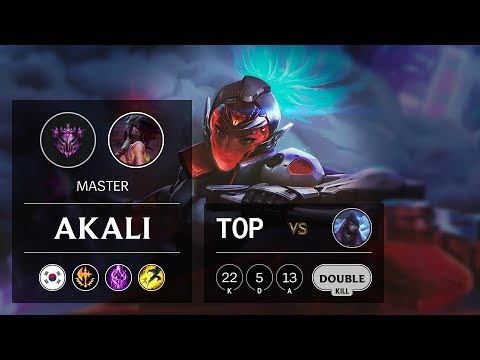 Akali Top vs Aphelios - KR Master Patch 9.24