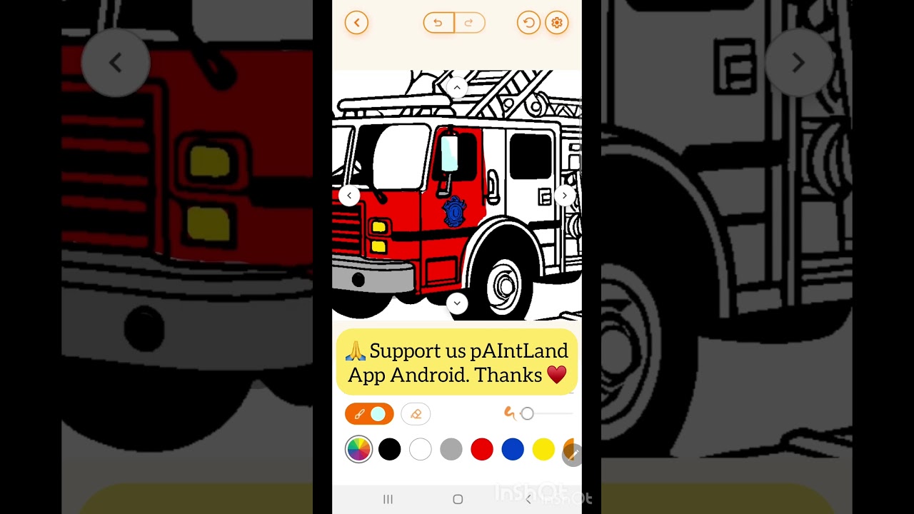 Fire truck Coloring Pages #firetruck  #siren #emergency #coloring #coloringapp