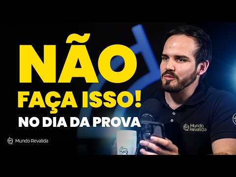 PodRevalidar - O que NÃO fazer na hora da prova