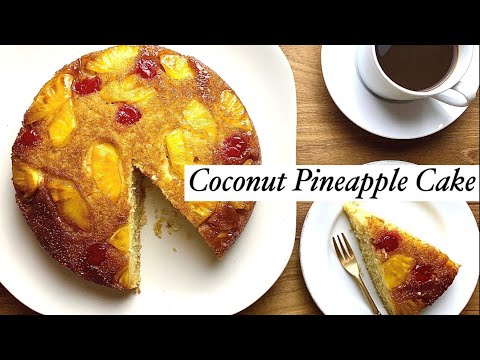 Coconut Pineapple Cake recipe -No Mixer Needed!! - Food By Namira (Eng) (IndonesianSub)